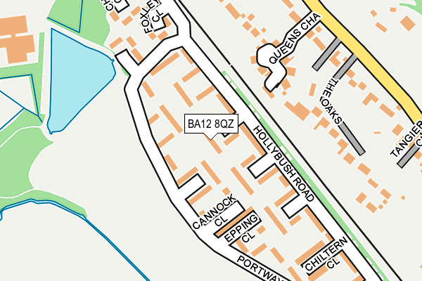 BA12 8QZ map - OS OpenMap – Local (Ordnance Survey)