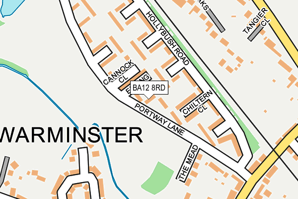 BA12 8RD map - OS OpenMap – Local (Ordnance Survey)