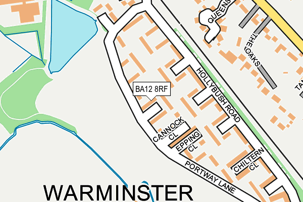 BA12 8RF map - OS OpenMap – Local (Ordnance Survey)