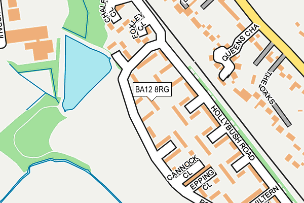 BA12 8RG map - OS OpenMap – Local (Ordnance Survey)