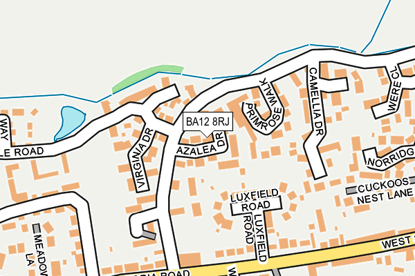 BA12 8RJ map - OS OpenMap – Local (Ordnance Survey)