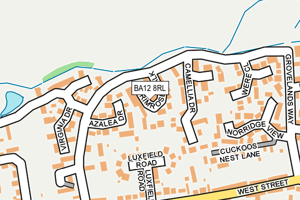 BA12 8RL map - OS OpenMap – Local (Ordnance Survey)