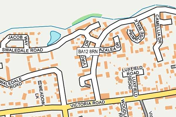 BA12 8RN map - OS OpenMap – Local (Ordnance Survey)