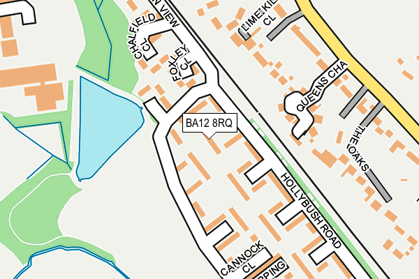 BA12 8RQ map - OS OpenMap – Local (Ordnance Survey)