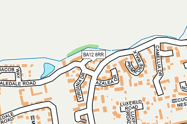 BA12 8RR map - OS OpenMap – Local (Ordnance Survey)