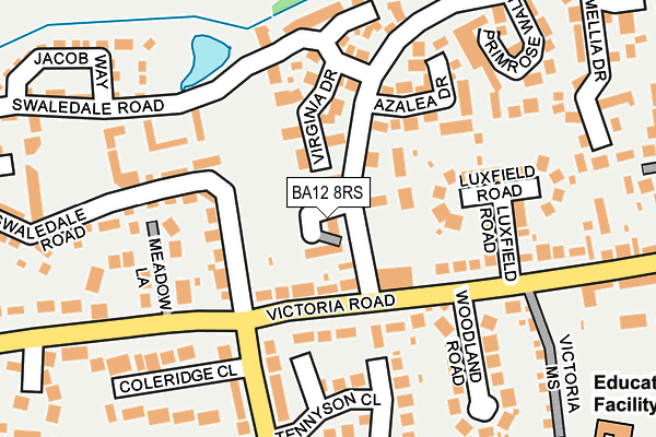 BA12 8RS map - OS OpenMap – Local (Ordnance Survey)