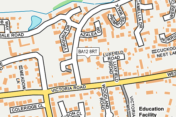 BA12 8RT map - OS OpenMap – Local (Ordnance Survey)