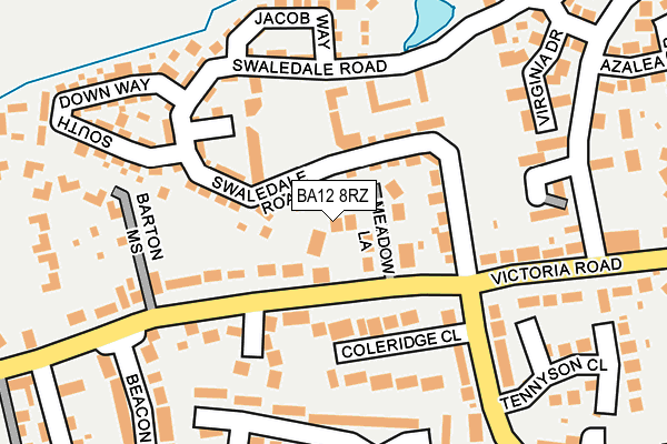 BA12 8RZ map - OS OpenMap – Local (Ordnance Survey)