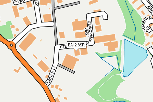 BA12 8SR map - OS OpenMap – Local (Ordnance Survey)