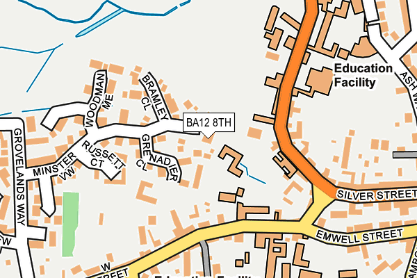 BA12 8TH map - OS OpenMap – Local (Ordnance Survey)