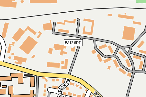 BA12 9DT map - OS OpenMap – Local (Ordnance Survey)