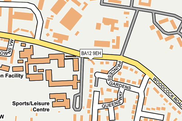 BA12 9EH map - OS OpenMap – Local (Ordnance Survey)