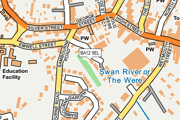 BA12 9EL map - OS OpenMap – Local (Ordnance Survey)