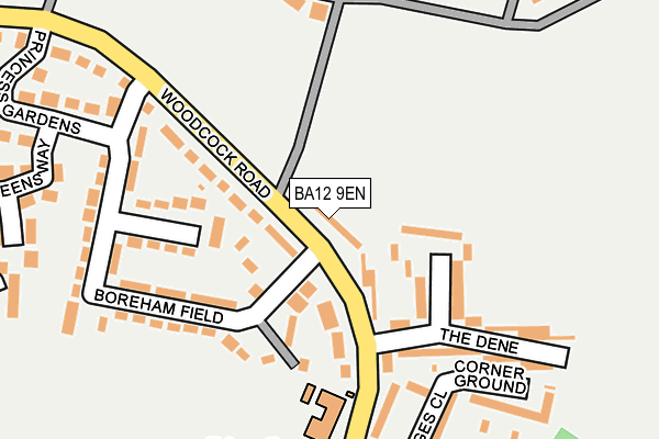 BA12 9EN map - OS OpenMap – Local (Ordnance Survey)