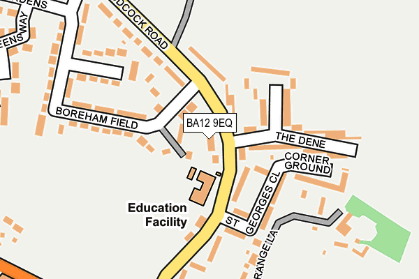 BA12 9EQ map - OS OpenMap – Local (Ordnance Survey)