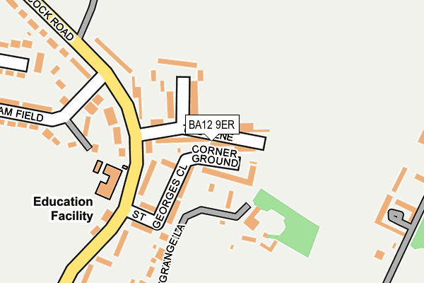 BA12 9ER map - OS OpenMap – Local (Ordnance Survey)