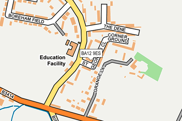 BA12 9ES map - OS OpenMap – Local (Ordnance Survey)