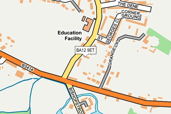 BA12 9ET map - OS OpenMap – Local (Ordnance Survey)