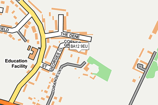 BA12 9EU map - OS OpenMap – Local (Ordnance Survey)