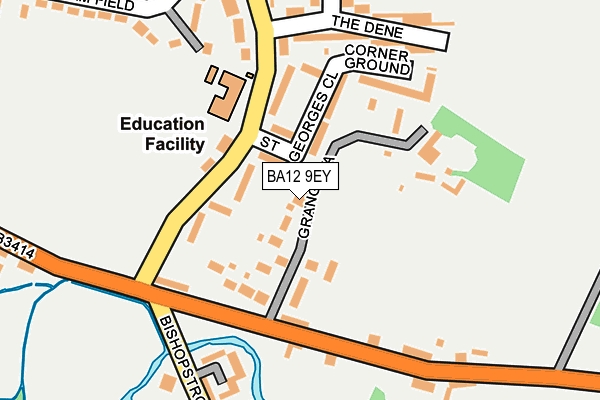 BA12 9EY map - OS OpenMap – Local (Ordnance Survey)