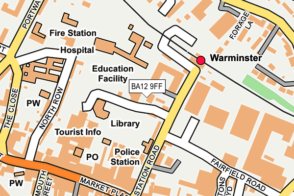 BA12 9FF map - OS OpenMap – Local (Ordnance Survey)