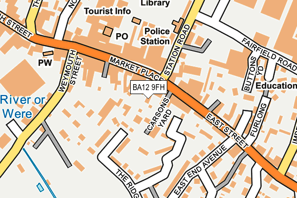 BA12 9FH map - OS OpenMap – Local (Ordnance Survey)