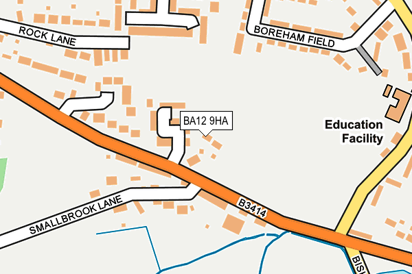 BA12 9HA map - OS OpenMap – Local (Ordnance Survey)