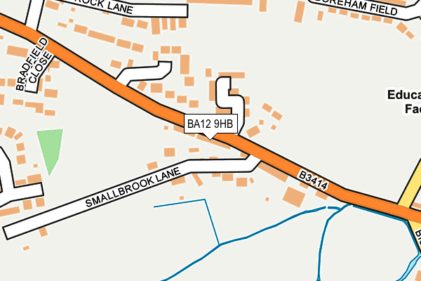 BA12 9HB map - OS OpenMap – Local (Ordnance Survey)