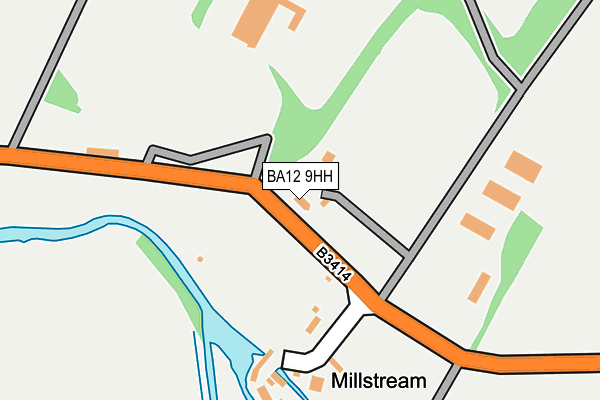 BA12 9HH map - OS OpenMap – Local (Ordnance Survey)