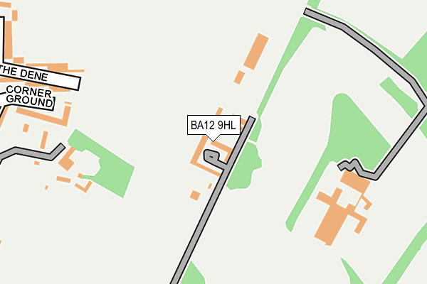 BA12 9HL map - OS OpenMap – Local (Ordnance Survey)