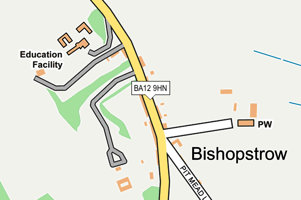 BA12 9HN map - OS OpenMap – Local (Ordnance Survey)