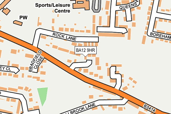 BA12 9HR map - OS OpenMap – Local (Ordnance Survey)