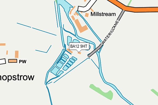 BA12 9HT map - OS OpenMap – Local (Ordnance Survey)