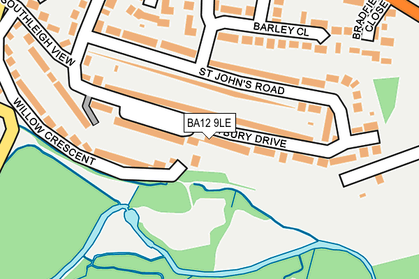 BA12 9LE map - OS OpenMap – Local (Ordnance Survey)