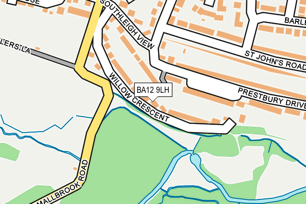 BA12 9LH map - OS OpenMap – Local (Ordnance Survey)