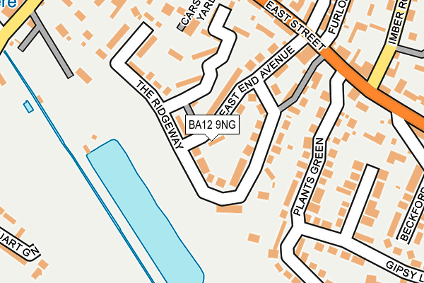 BA12 9NG map - OS OpenMap – Local (Ordnance Survey)