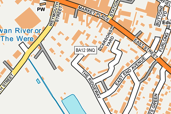 BA12 9NQ map - OS OpenMap – Local (Ordnance Survey)