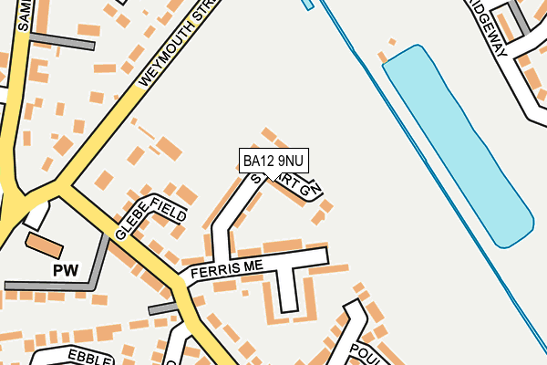 BA12 9NU map - OS OpenMap – Local (Ordnance Survey)