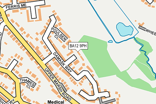BA12 9PH map - OS OpenMap – Local (Ordnance Survey)
