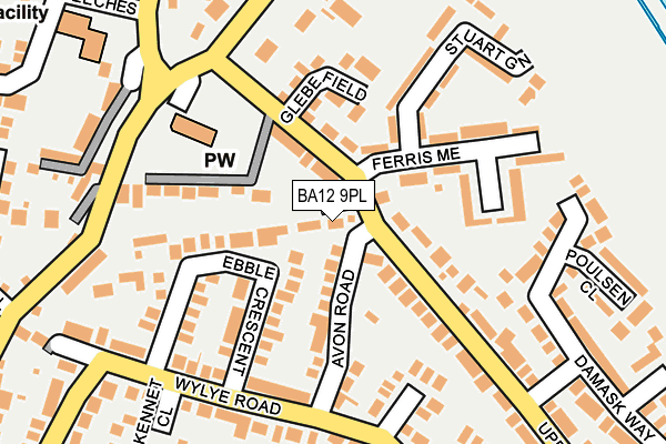 BA12 9PL map - OS OpenMap – Local (Ordnance Survey)