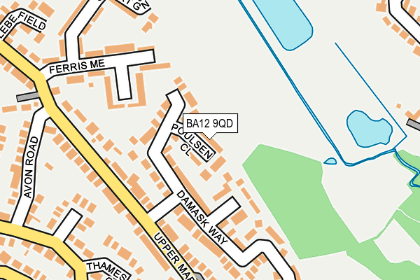 BA12 9QD map - OS OpenMap – Local (Ordnance Survey)