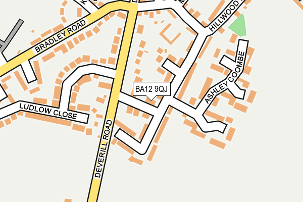 BA12 9QJ map - OS OpenMap – Local (Ordnance Survey)