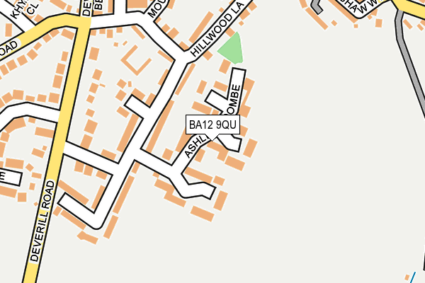 BA12 9QU map - OS OpenMap – Local (Ordnance Survey)