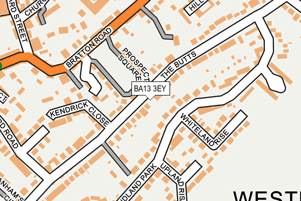 BA13 3EY map - OS OpenMap – Local (Ordnance Survey)