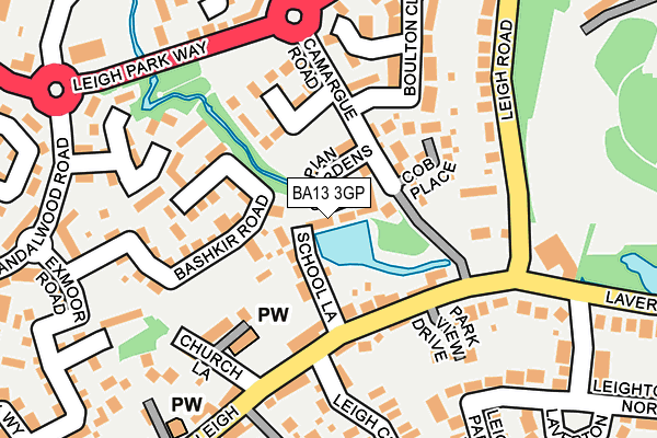 BA13 3GP map - OS OpenMap – Local (Ordnance Survey)
