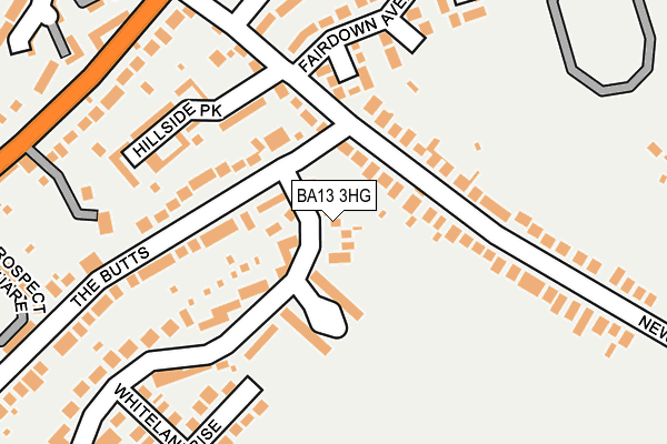 BA13 3HG map - OS OpenMap – Local (Ordnance Survey)