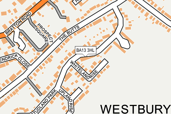 BA13 3HL map - OS OpenMap – Local (Ordnance Survey)
