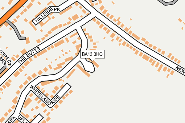 BA13 3HQ map - OS OpenMap – Local (Ordnance Survey)