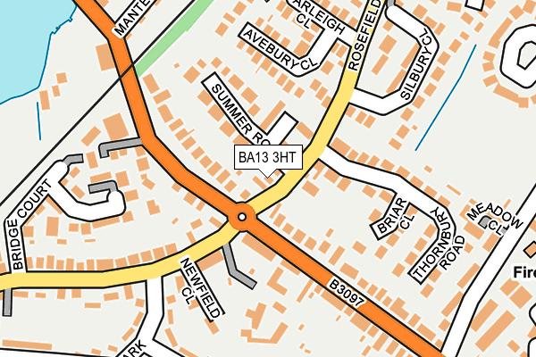 BA13 3HT map - OS OpenMap – Local (Ordnance Survey)