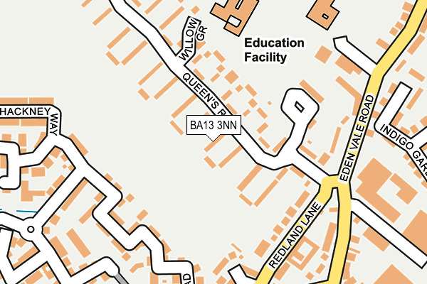BA13 3NN map - OS OpenMap – Local (Ordnance Survey)